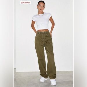 Motel Rocks Parallel Jeans in Military Green